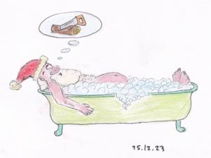 le père Noël prend un bain (Dec 25, 2023)